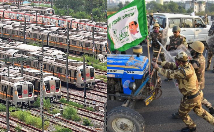 After violence broke out between protesters as well as police workers at Sanjay Gandhi Transport Nagar