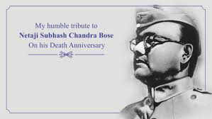  Prime Minister Narendra Modi gave his tributes to Subhas Chandra Bose