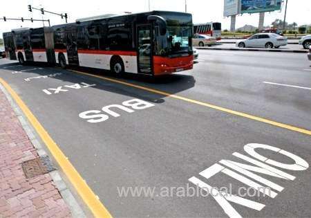 The new bus-taxi lane starts tomorrow in Dubai by RTA. 