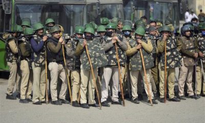Police alert on Delhi borders day after the 'Chakka jam'.