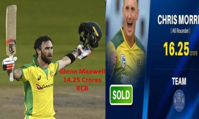 glenn maxwell and chris morris highest paid players in ipl auction 2021
