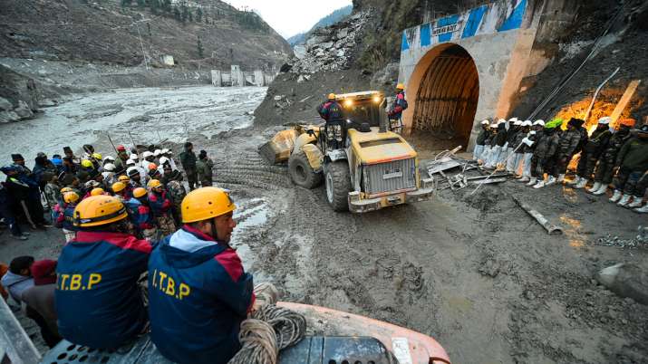 Rescue work at Tapovan tunnel still goes on: Uttarakhand glacier burst. 
