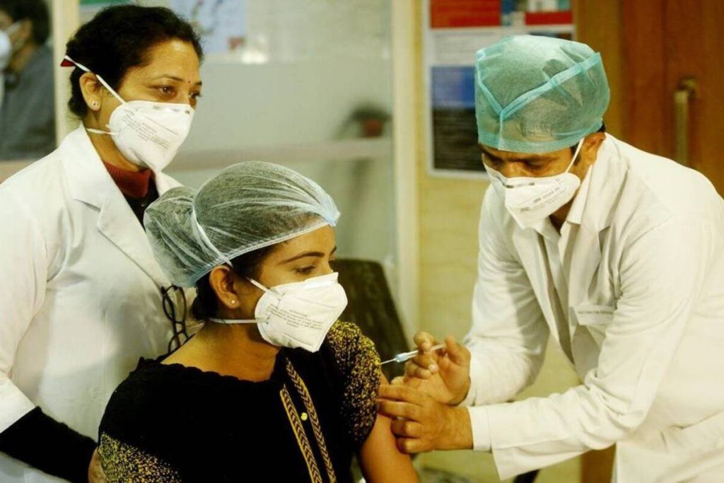 2nd shot of vaccination for healthcare workers