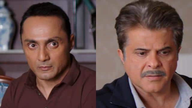 In the scene, Anil's character chokes Rahul's character.