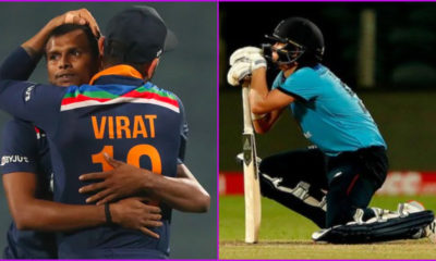 Natrajan and Virat Happy after winning 3rd ODI