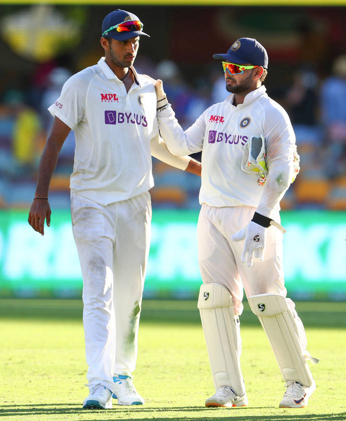 Brilliant batting from pant and sundar against england in 4th test ahmedabad