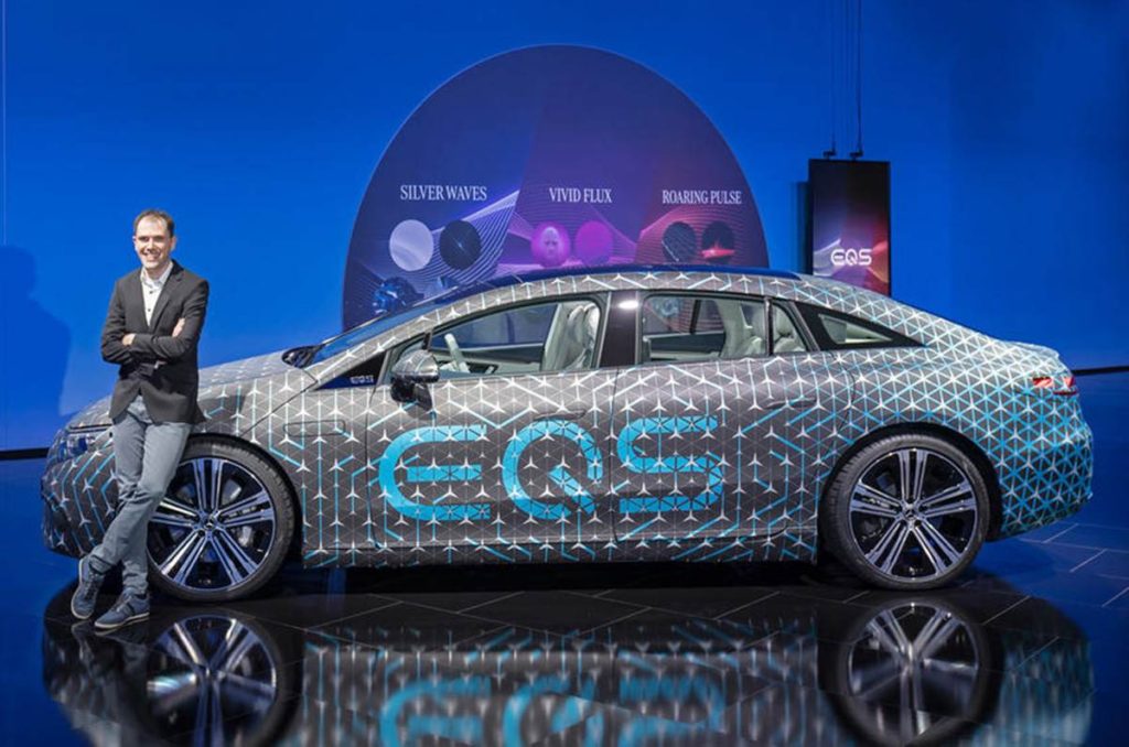 More details about the Mercedes-Benz EQS electric sedan. 