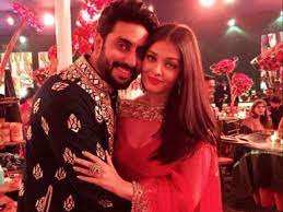 Abhishek says thanks to Aishwarya for putting his life 'into centre's and 'in the groove again.' 