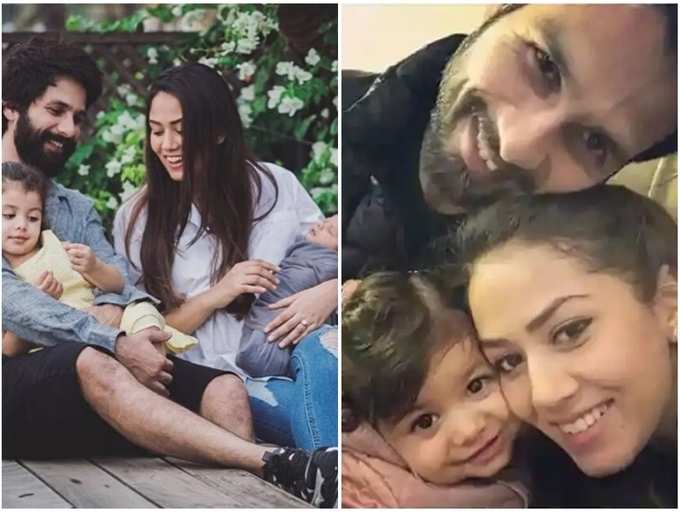 Mira shares a pic of girl Misha composing a letter to Shahid; see here. 