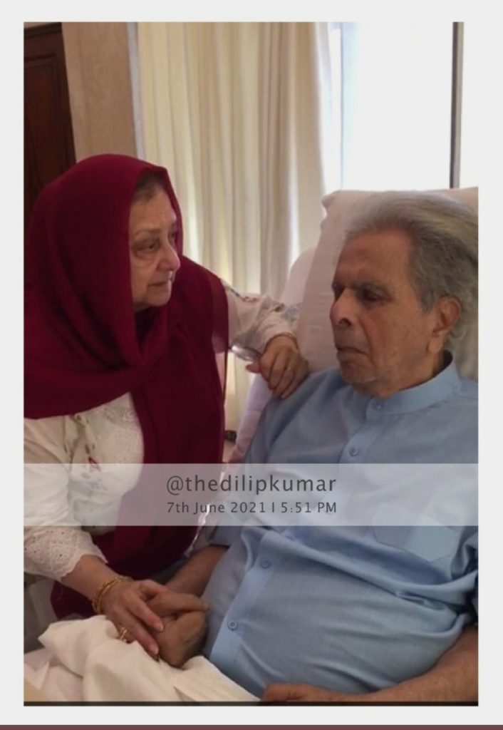 Photo posted on Dilip Kumar's official Twitter account.