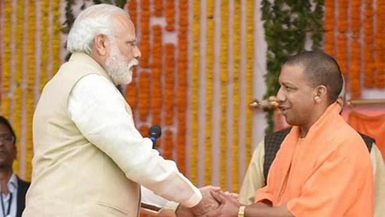 Yogi Adityanath believes BJP victory in panchayat polls to humans' religion. 