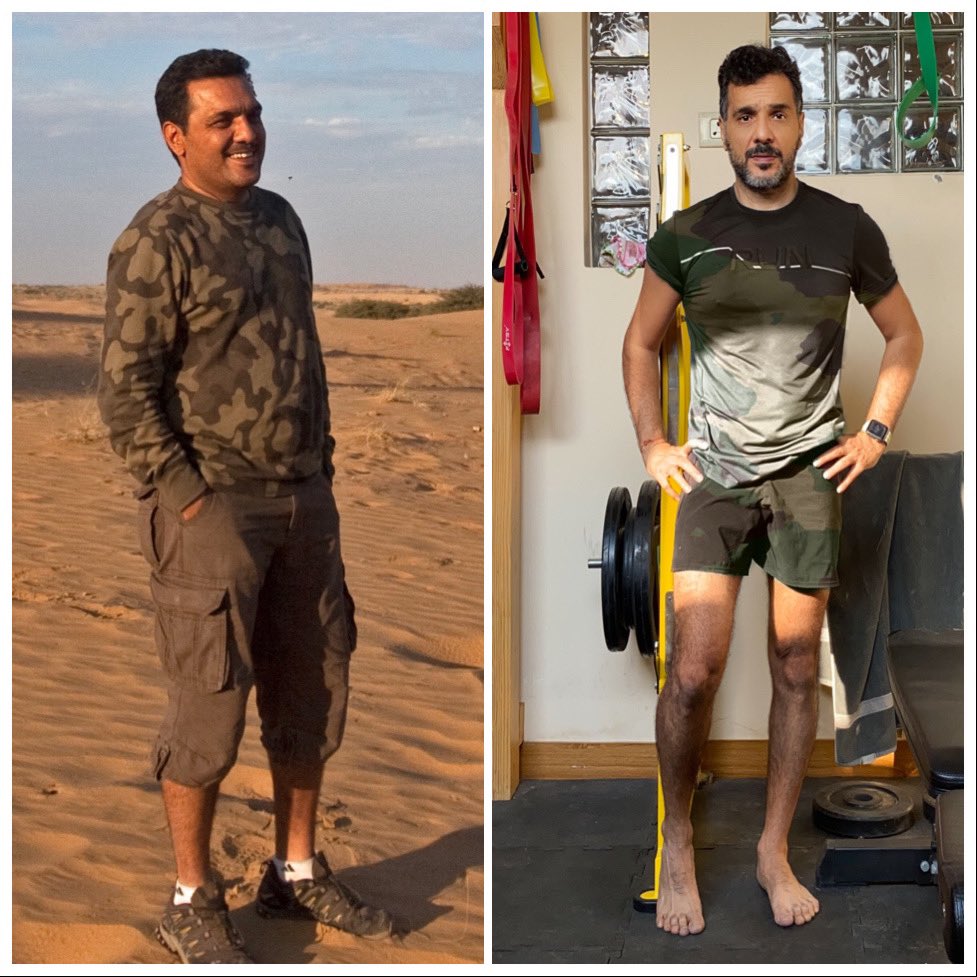 Sandeep Mall A man who top fitness level at 55.