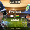 India lead by 154runs on day 4 of 2nd test lords.