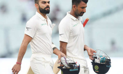 kohli and pujara test