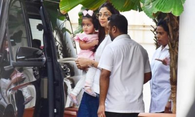Shilpa Shetty went out with her daughter Samisha first time.