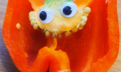 Watch the Funny news of today "Bell Pepper with Google eyes."