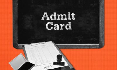 admit card Realised.