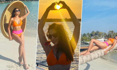 Bollywood actress Sara Ali Khan had recently visited the Maldives. Sara shared some pictures of the Maldives in the media, in which she was seen in an orange-pink bikini.