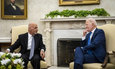 Joe Biden and Ashraf Ghani last call before fall of Afghanistan.