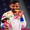 One more Gold in Paralympics Krishnanagar wins men's single badminton.