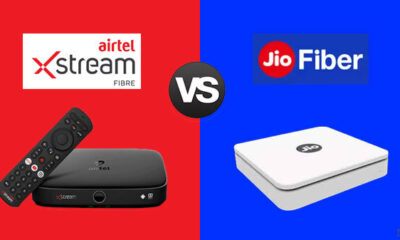 airtel broadband vs Jiofiber broadband plans
