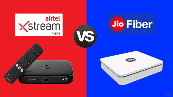 airtel broadband vs Jiofiber broadband plans
