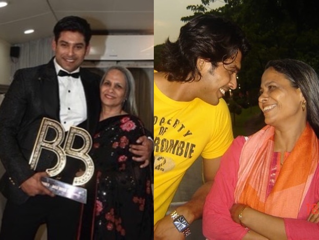 sidharth shukla with her mother