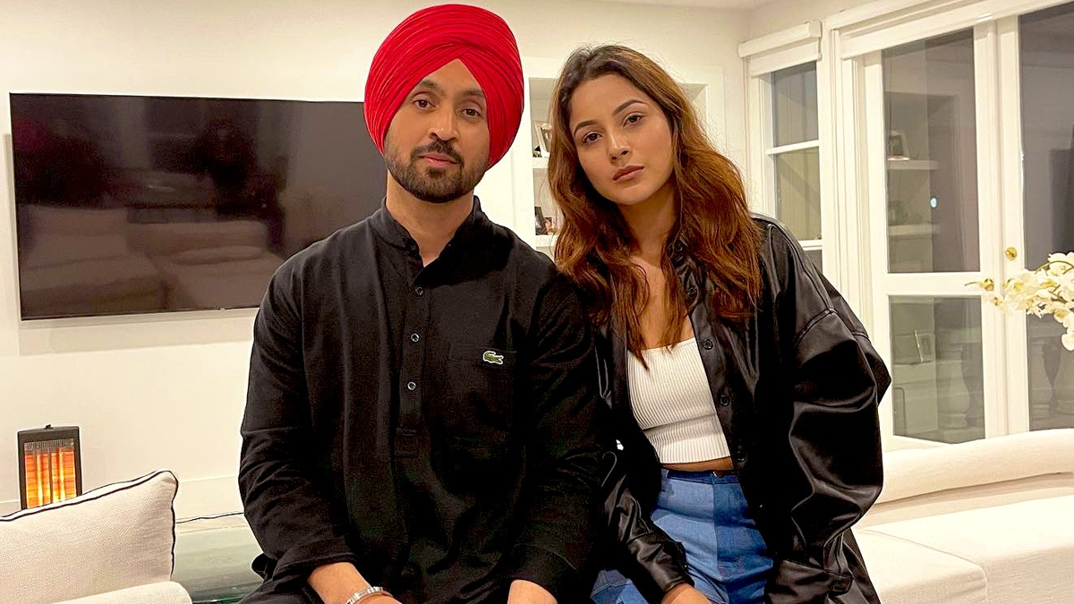 Shehnaaz Gill with Diljit Dosanjh