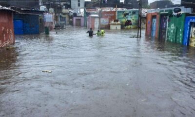 It has been raining heavily in some parts of Ahmedabad for the last one hour.