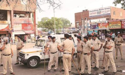 The family of the policemen was seen chanting slogans in different areas of Ahmedabad.