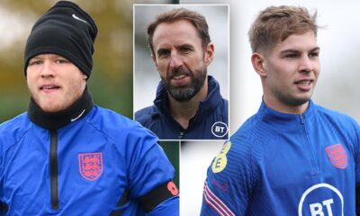 Aaron Ramsdale and Emile Smith Row