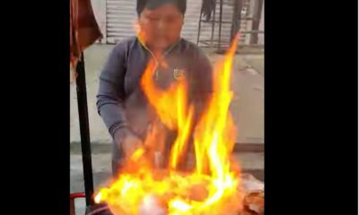 13-year-old Dipesh in Faridabad makes chili potatoes