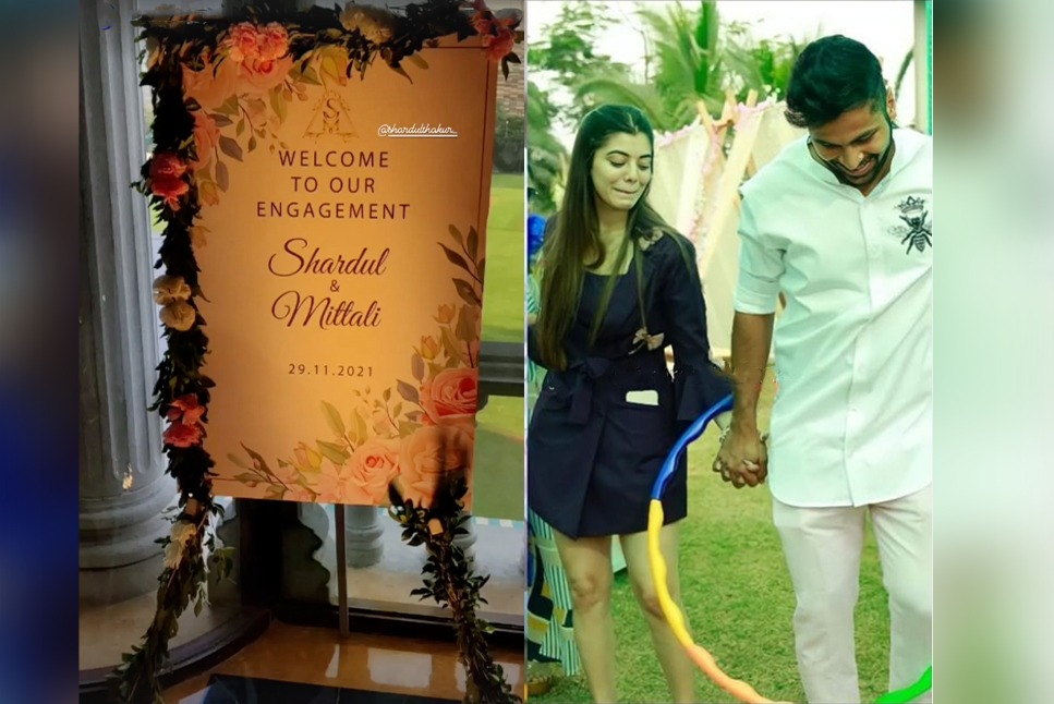 shardul thakur engagement photos