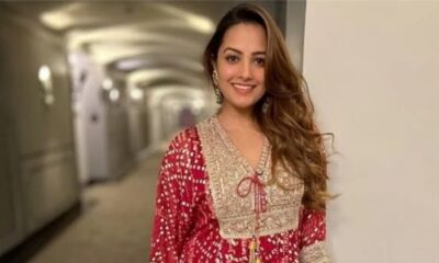 Anita Hassanandani's ethnic red kaftan
