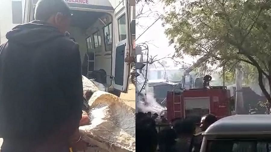 Boiler explosion in Vadodara Boiler explosion in Vadodara