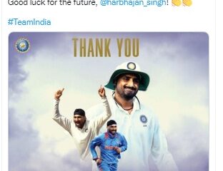 bcci tweet on harbhajan singh career