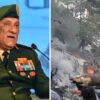bipin rawat helicopter crash photo