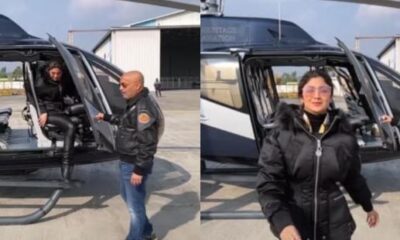 Shilpa Shetty recreates the helicopter scene