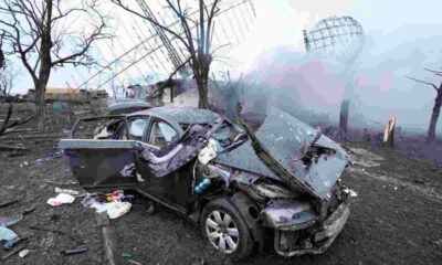 Todays, destruction photos of Ukraine Russia war.