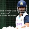 Ajinkya Rahane Boria Majumdar's interview: "I Was not given the credit of Australia series win, and my career is not over."