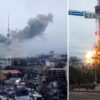 Russia blast at the Kyiv TV tower