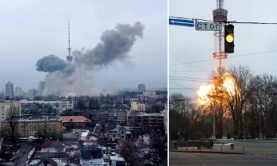 Russia blast at the Kyiv TV tower