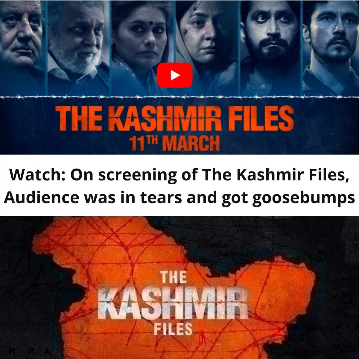 Screening of 'Kashmir Files' in Ahmedabad: Kashmiri pundits cried as they watched the film.