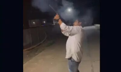 Minister R.C. Makwana's son fires in the open air,