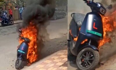 Ola S1 Pro Electric Scooter caught Fire