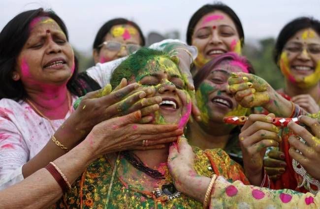 For 500 years, a village where only women play Holi.
