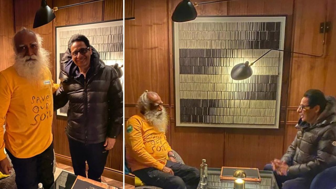 Vashu Bhagnani meets Sadhguru