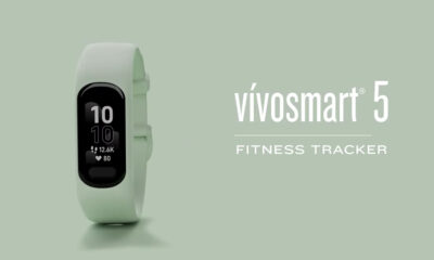 The Garmin Vivosmart 5 fitness tracker