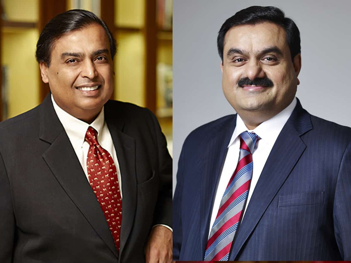 Mukesh Ambani and Gautam Adani
