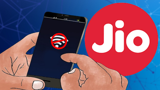 Jio mobile network is down